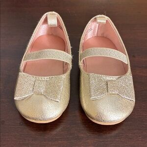 H&M Shimmering Gold Baby Girl Ballet Flats